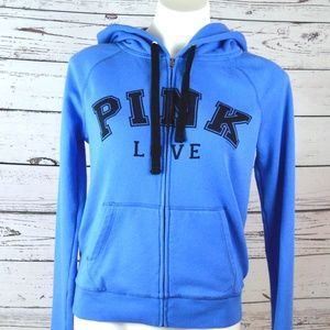 Blue and Black PINK Victorias Secret Zip Jacket